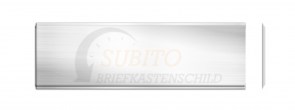 Klingelschild Sonnex 61 x 19 Alu